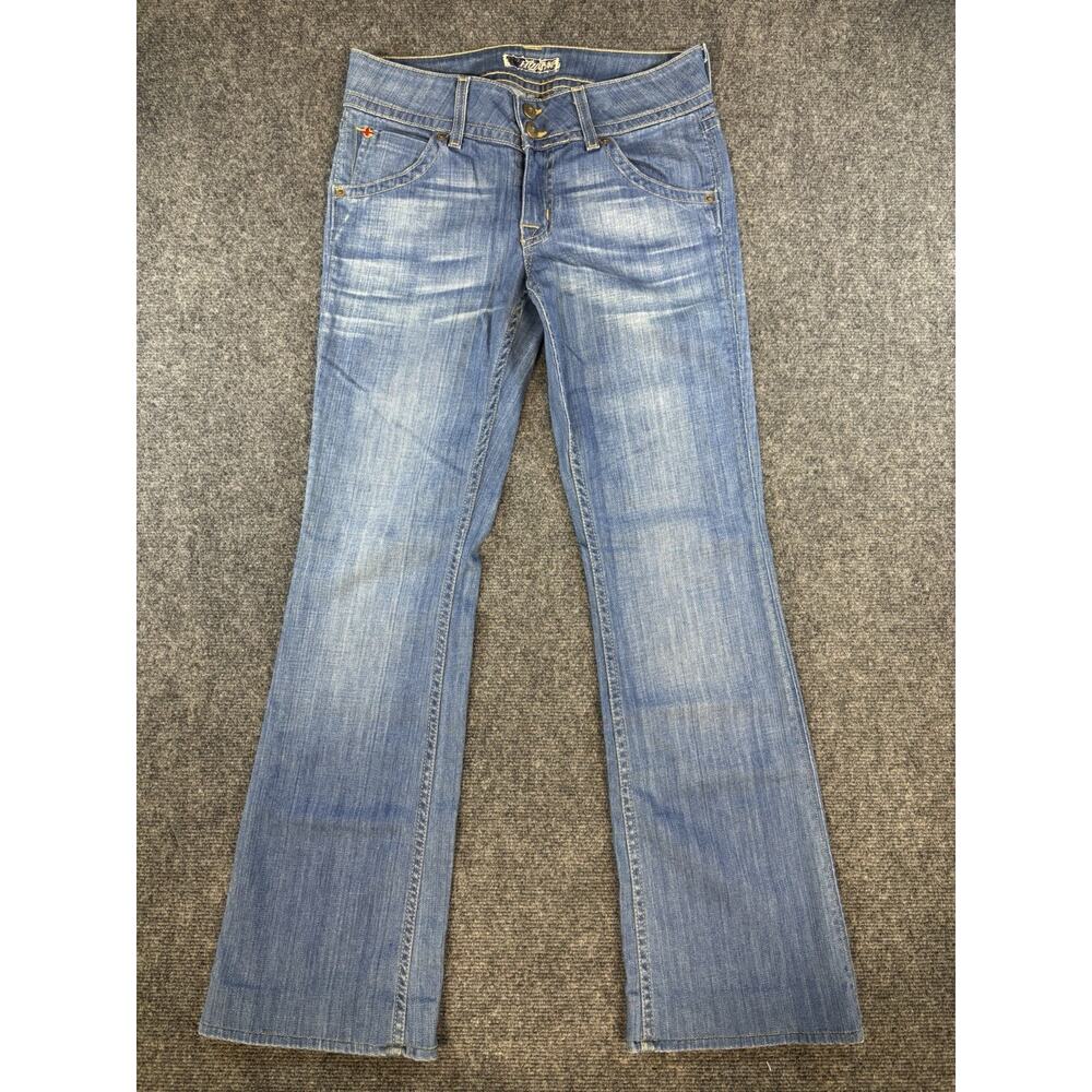 Hudson Jeans Womens Boot Cut Low Rise Med Wash Stretch Denim Signature 28x30